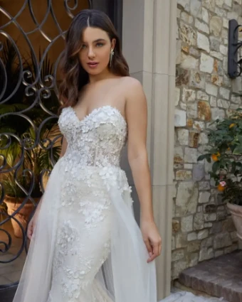 Casablanca Bridal Style #2444 #0 default Ivory/Nude/Ivory/Silver thumbnail