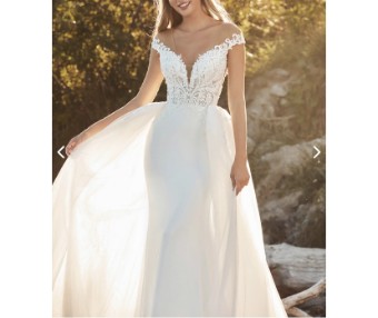 Calla Blanche Style #La21109 LIDA OVERSKIRT #0 default Ivory thumbnail
