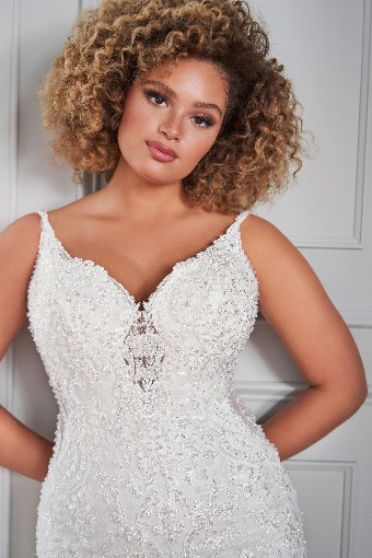Modest by Mon Cheri Style #220262W Avalon #2 default Ivory/Blush thumbnail