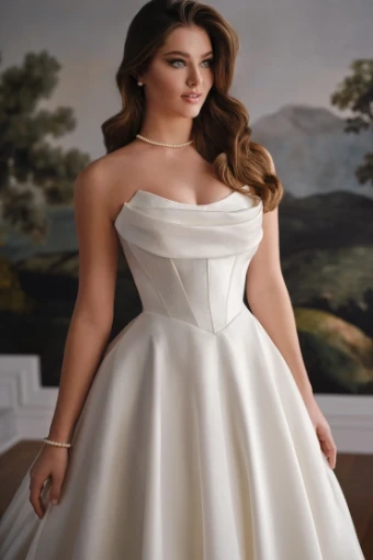 Modest by Mon Cheri Style #MT8109MKD #0 default Diamond White thumbnail