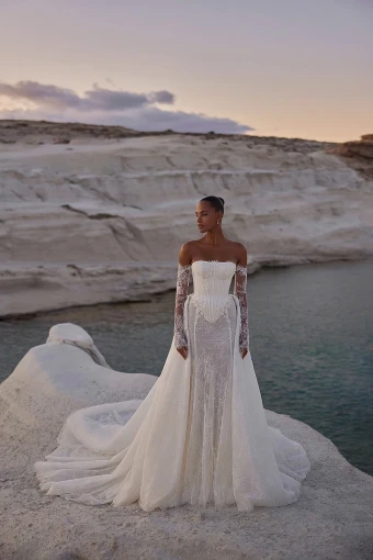 Eva Lendel Milos (dress, sleeves, and cape) #0 default Ivory thumbnail