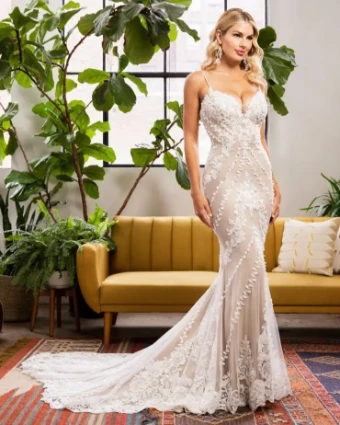 Casablanca Bridal Style #BL318 #0 default Champagne/Ivory/Silver thumbnail