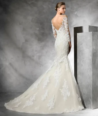Pronovias Tibet #1 White/Beige thumbnail