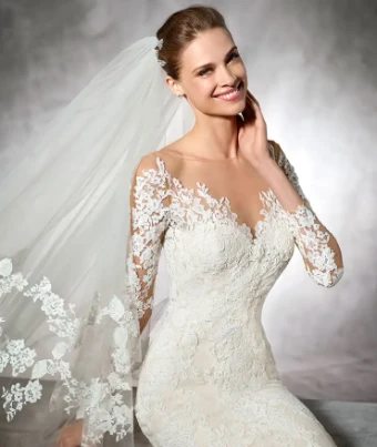 Pronovias Tibet #2 default White/Beige thumbnail
