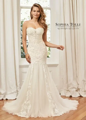 Sophia Tolli Style #Y11960 #0 default Ivory/Light Champagne thumbnail