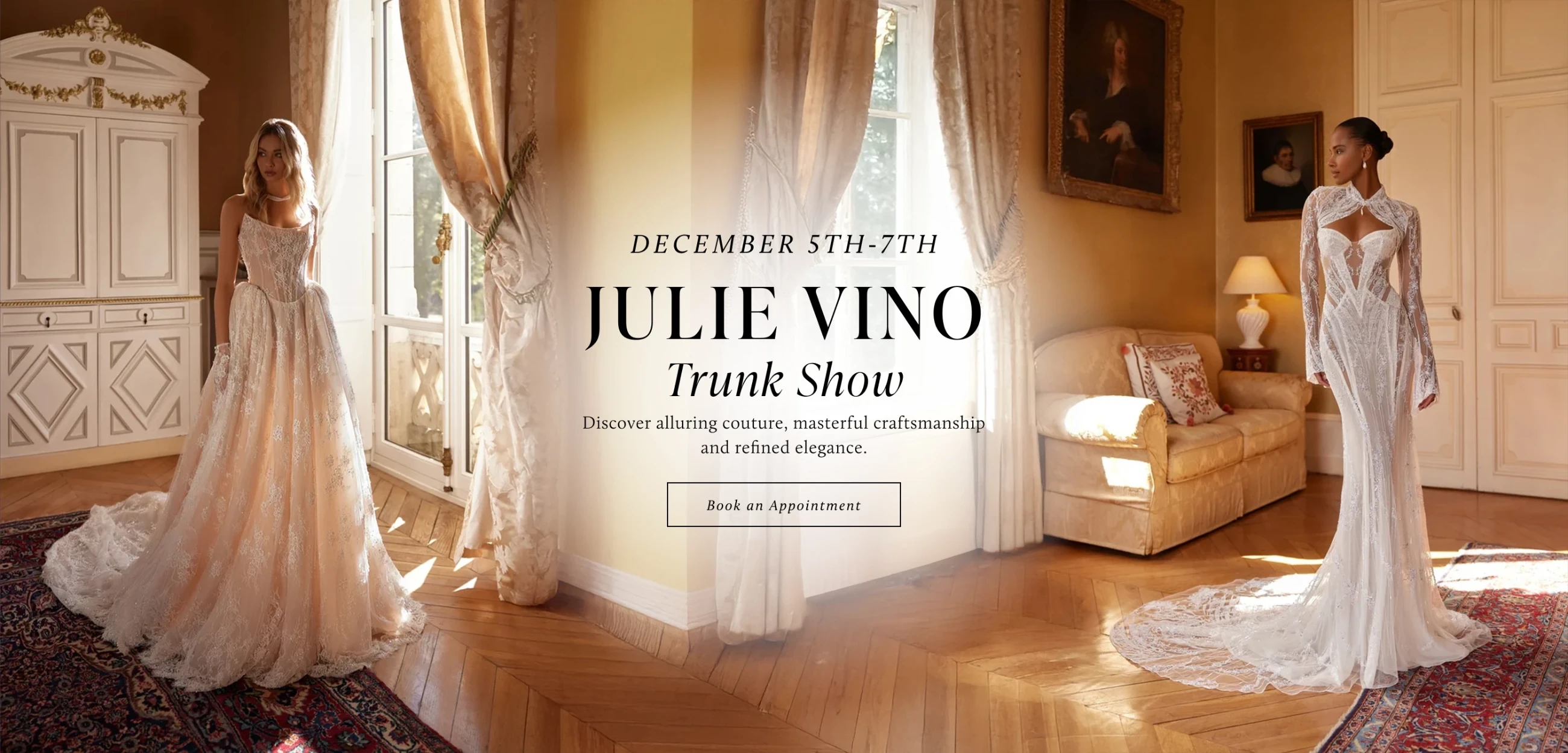 Julie Vino Trunk Show Desktop Banner