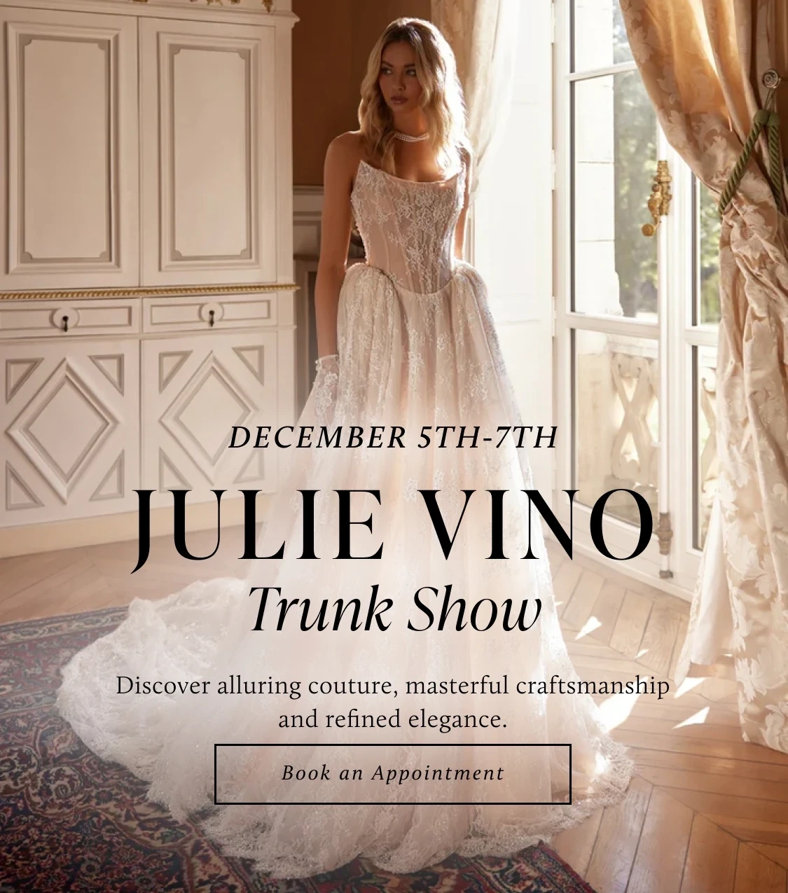 Julie Vino Trunk Show Mobile Banner