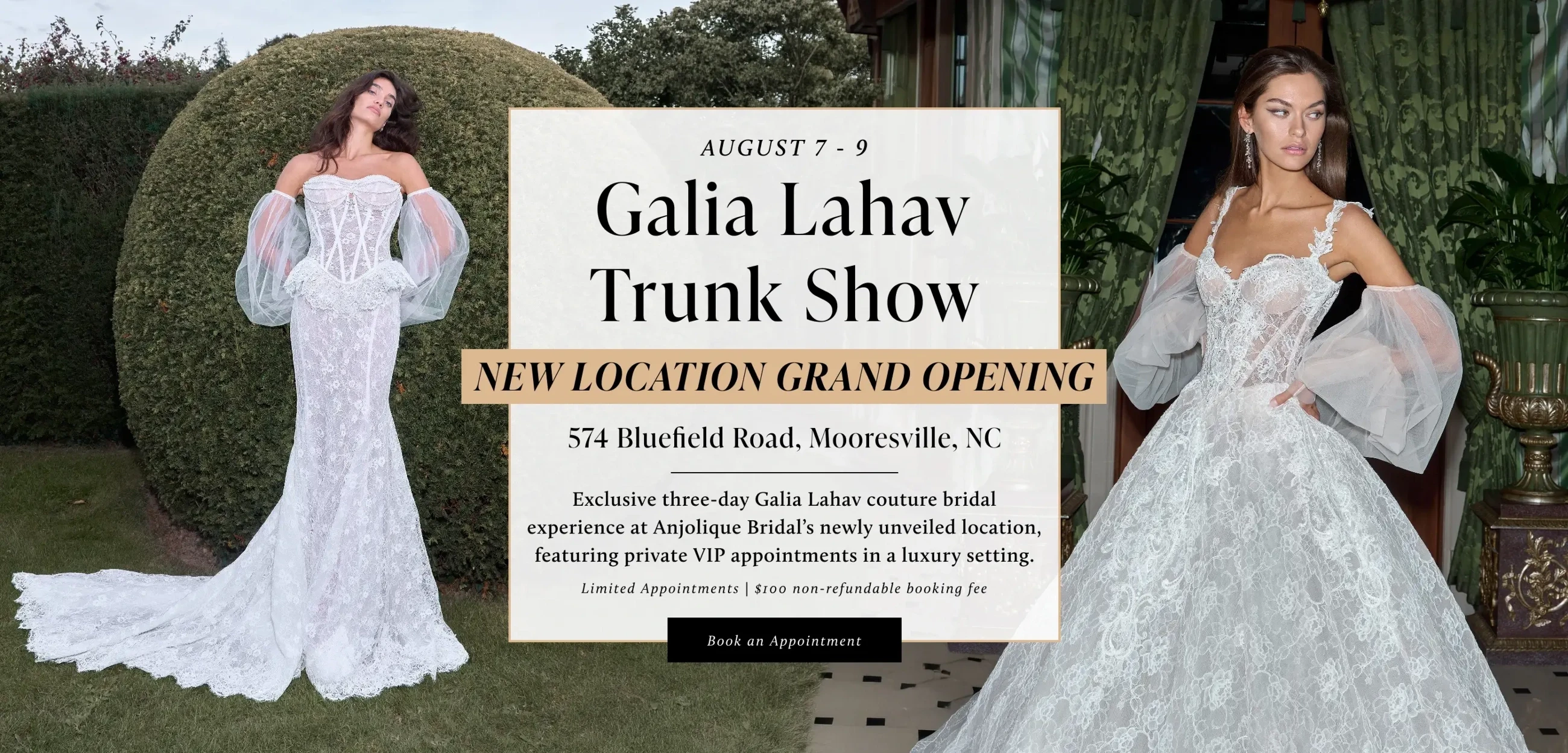 Galia Lahav Trunk Show - New Location Grand Opening Banner
