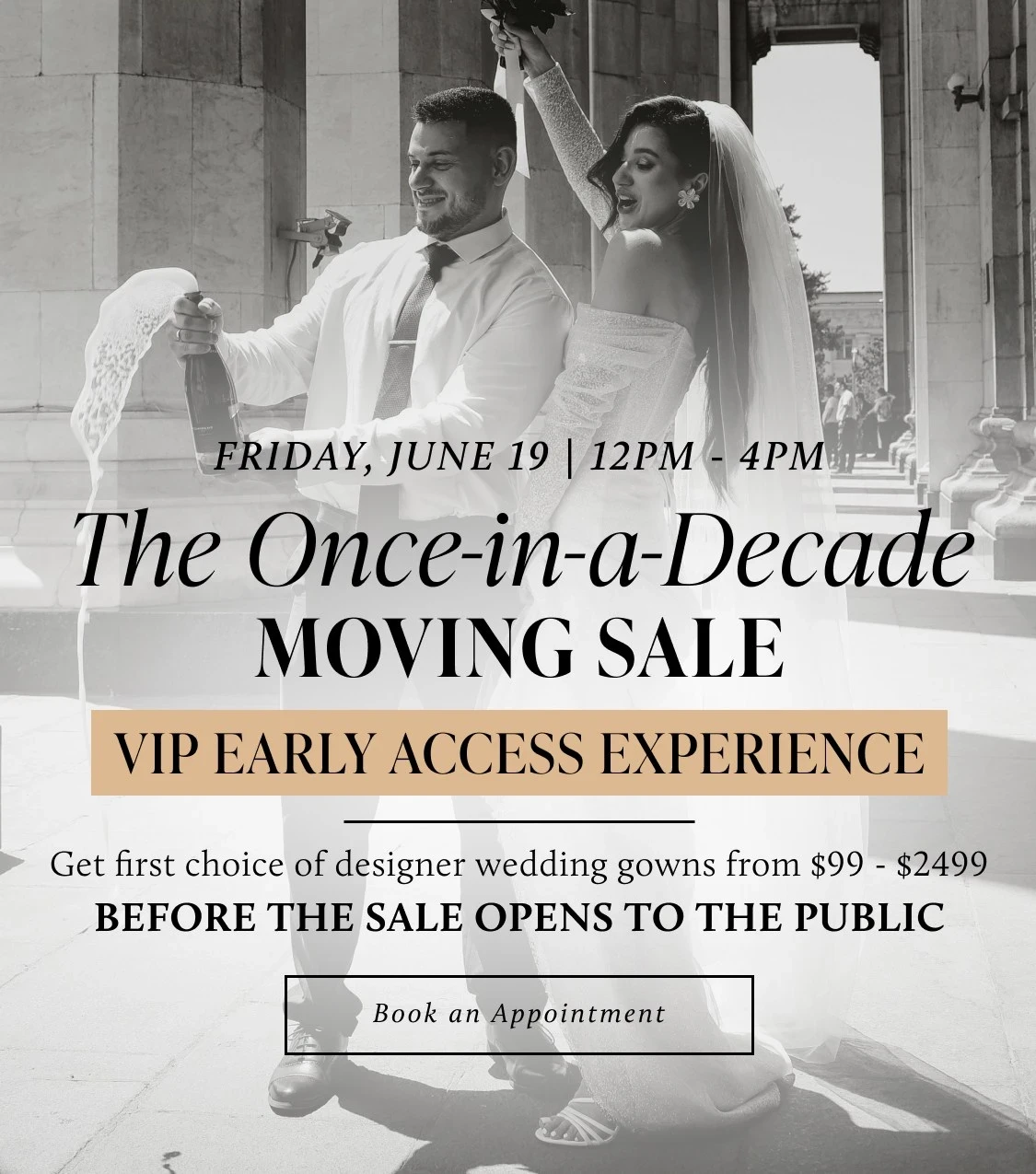 Moving Sale VIP Early Access Experience Banner